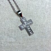 Essential Cable Chain with Iced Cross Pendant