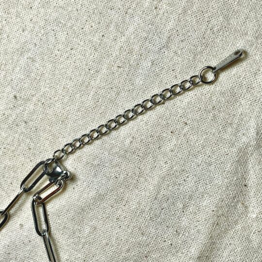 Minimalist Paperclip Chain with Lariat Star Drop