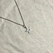 Minimalist Cable Chain with Open Star Pendant