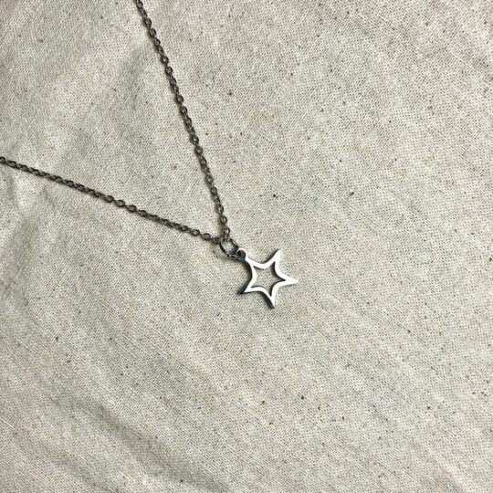 Minimalist Cable Chain with Open Star Pendant