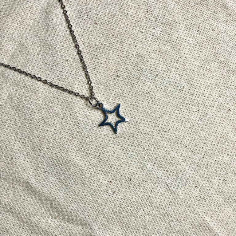 Minimalist Cable Chain with Open Star Pendant