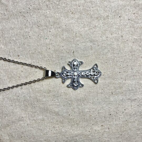 Essential Cable Chain with Vintage Filigree Cross