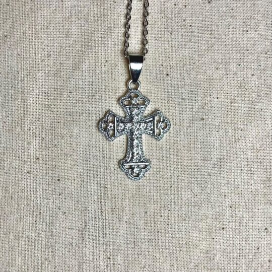 Essential Cable Chain with Flared Iced Cross