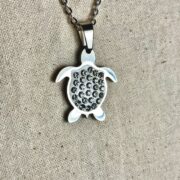Essential Cable Chain with Iced Turtle Pendant