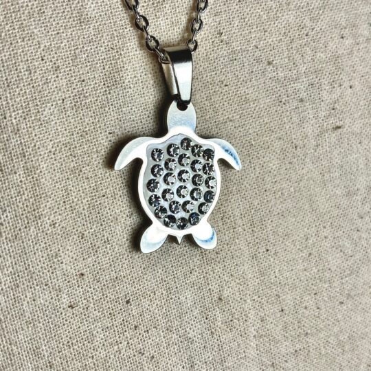 Essential Cable Chain with Iced Turtle Pendant